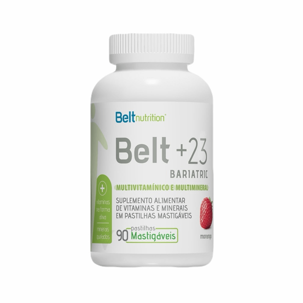 Belt+23 Morango 90 Pastilhas Mastigáveis