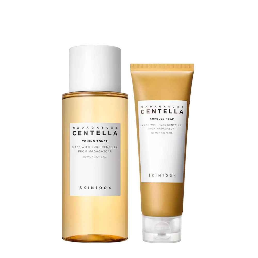 Kit Skin1004 Centella Tônico Facial 210ml + Espuma De Limpeza Facial 125ml