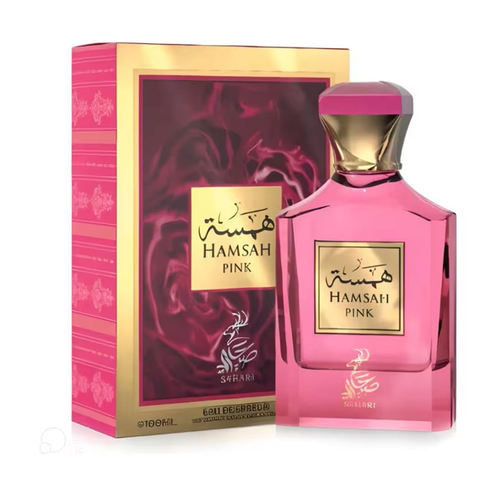 Perfume Árabe Feminino Hamsah Pink Sahari Eau De Parfum 100ml
