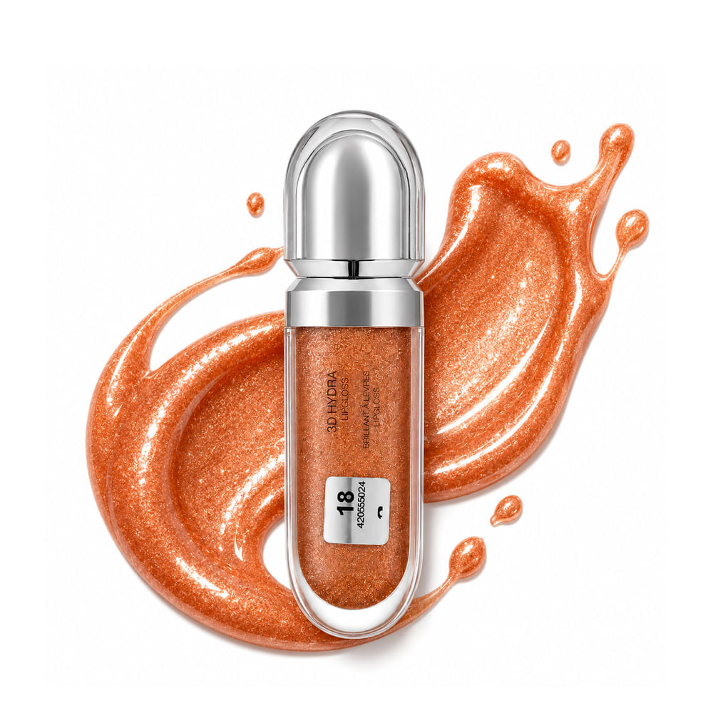 Gloss Labial KIKO Milano 3D Hydra Lipgloss Cor 18 Golden Sparkle 6,5ml