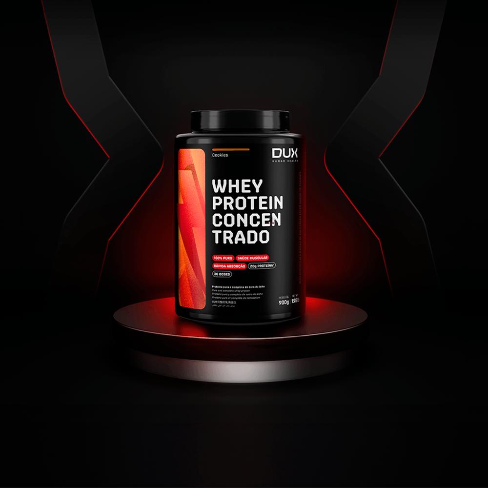 Pote Whey Protein Concentrado Company Dux 900g Sabor Neutro Sem Sabor