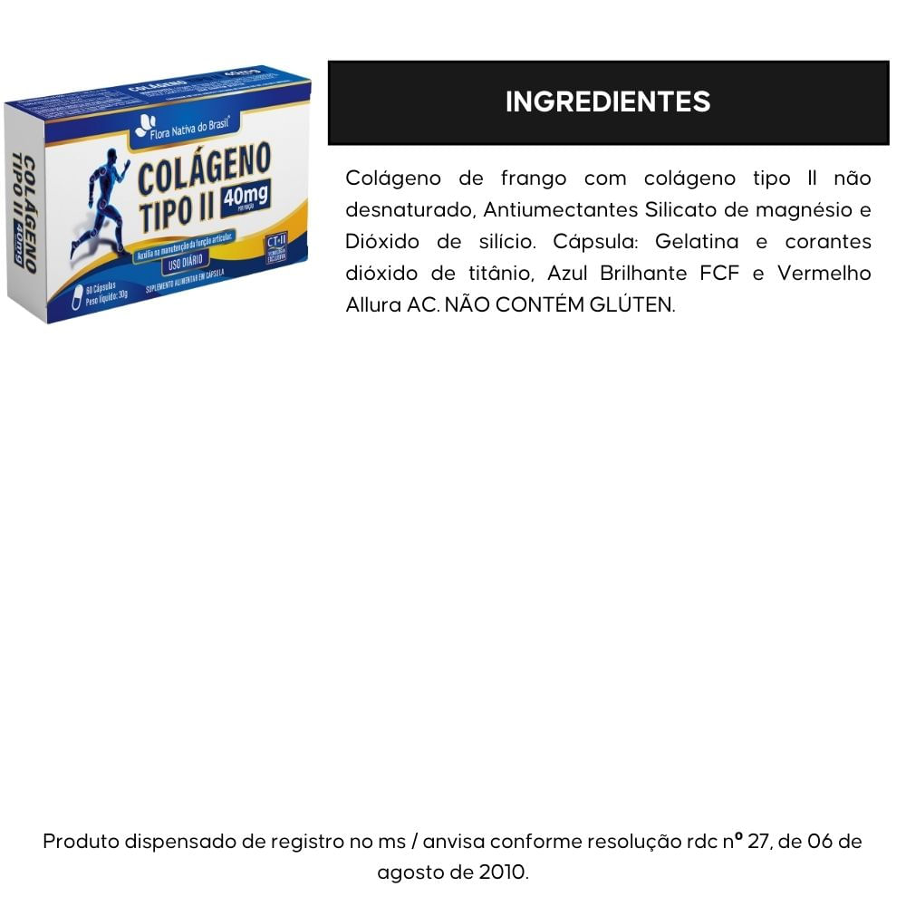 Colágeno Tipo 2 Flora Nativa 60 Cápsulas