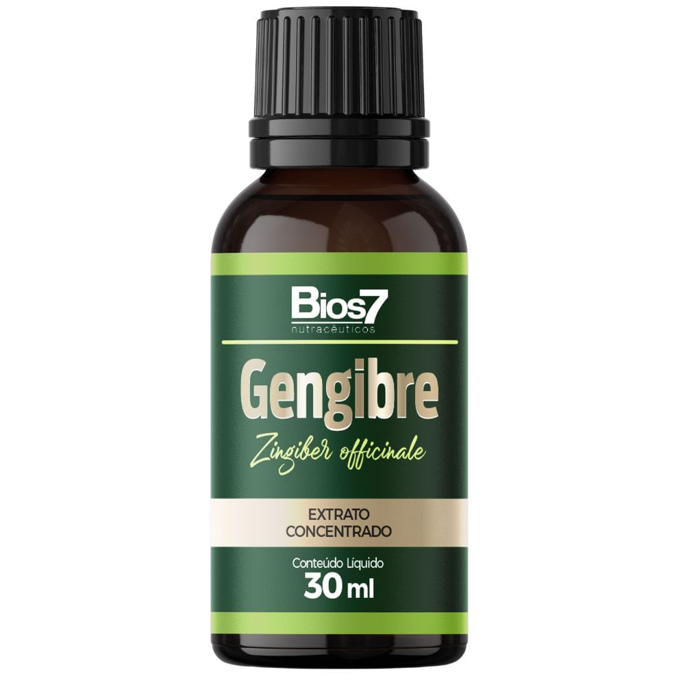 Suplemento Alimentar Em Gotas Gengibre Extrato Concentrado Bios7 30ml