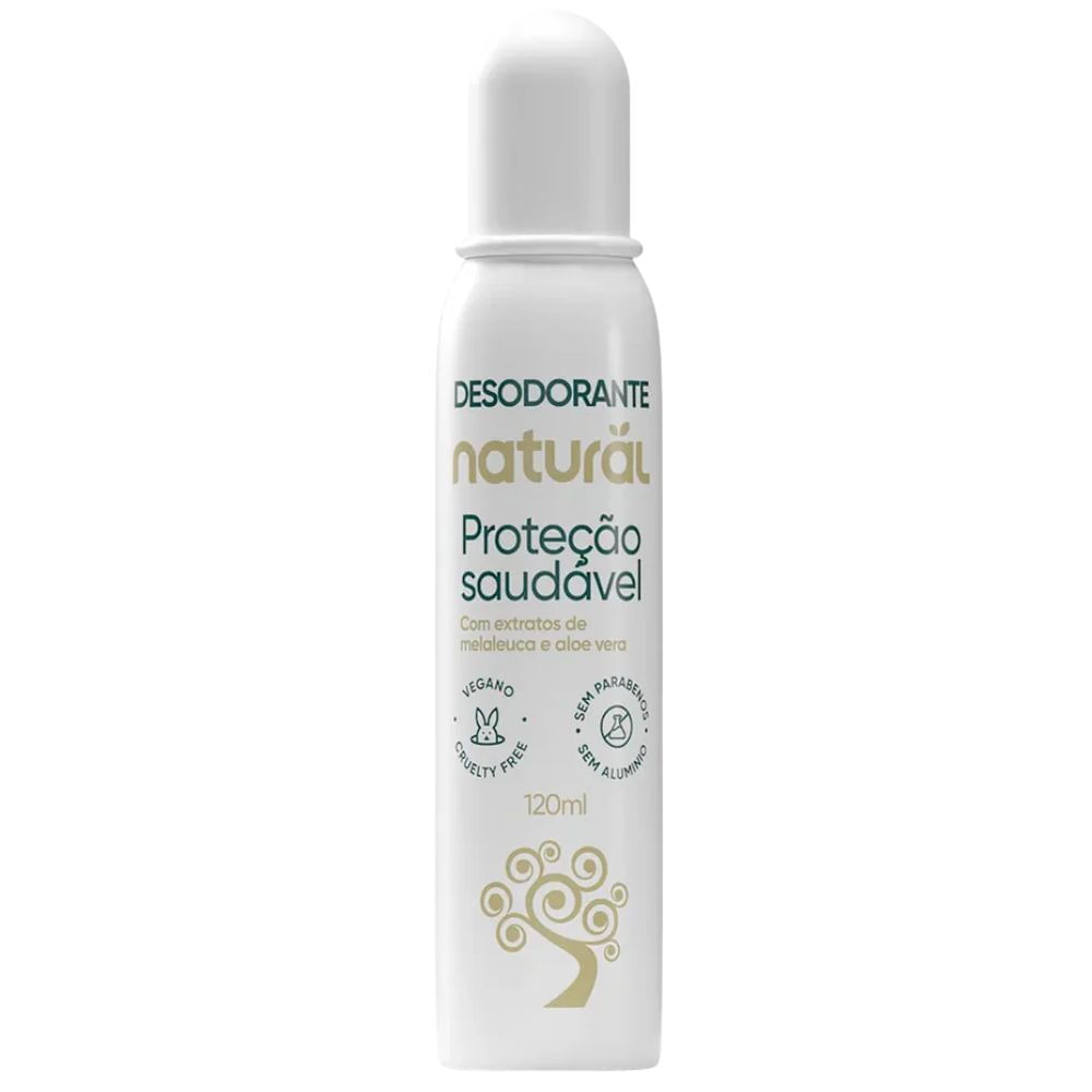 Desodorante Natural com Melaleuca e Aloe Vera Orgânico Natural 120ml