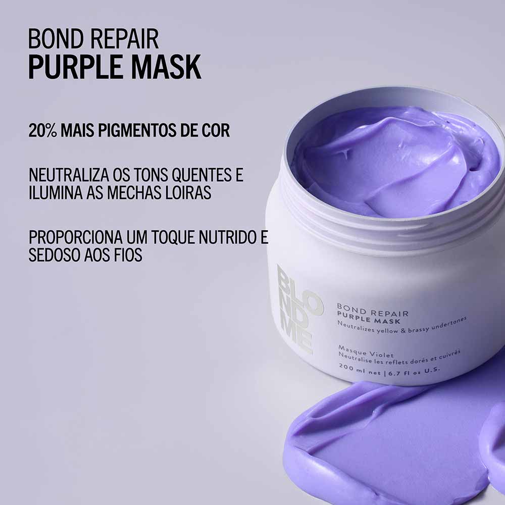 Máscara Capilar Roxa Blondme BondR Schwarzkopf 500ml