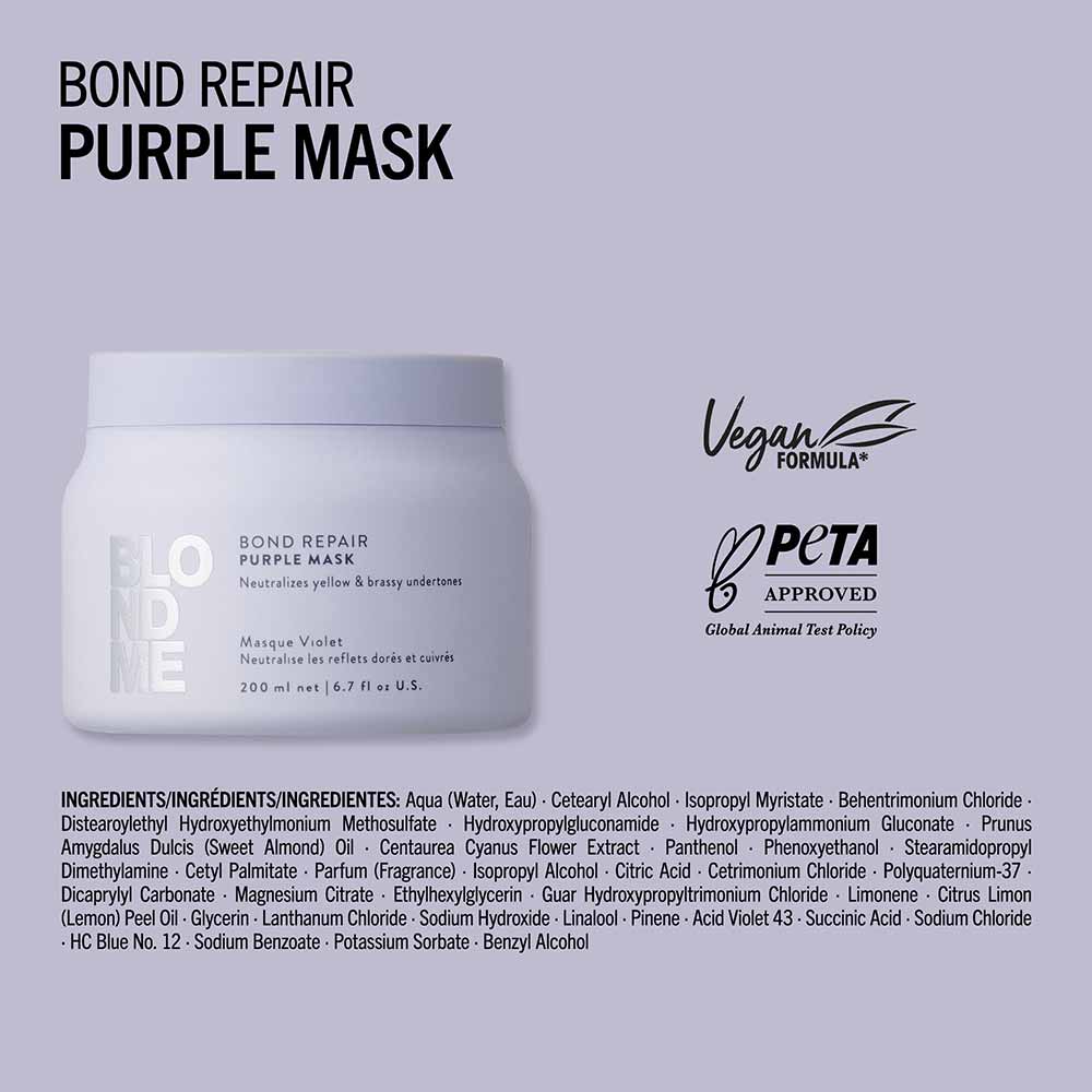 Máscara Capilar Roxa Blondme BondR Schwarzkopf 500ml