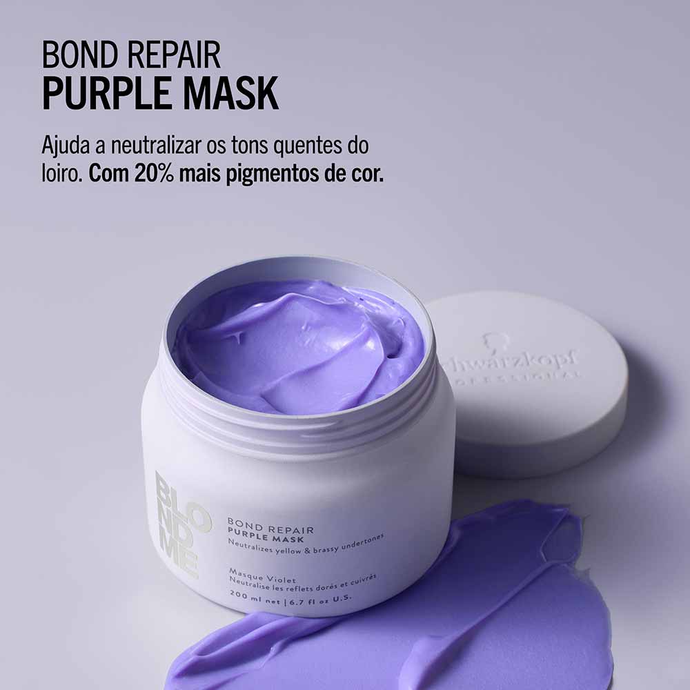 Máscara Capilar Roxa Blondme BondR Schwarzkopf 200ml