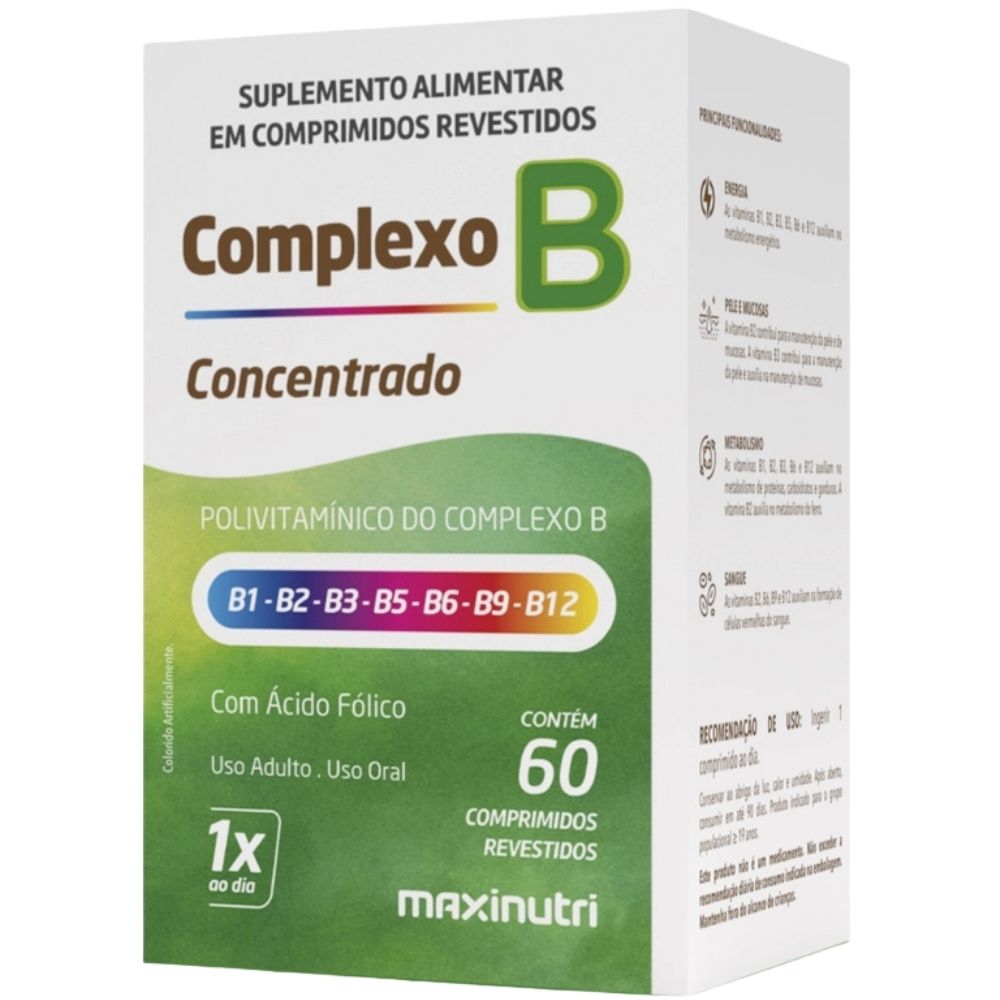 Complexo B Concentrado Maxinutri 60 Comprimidos