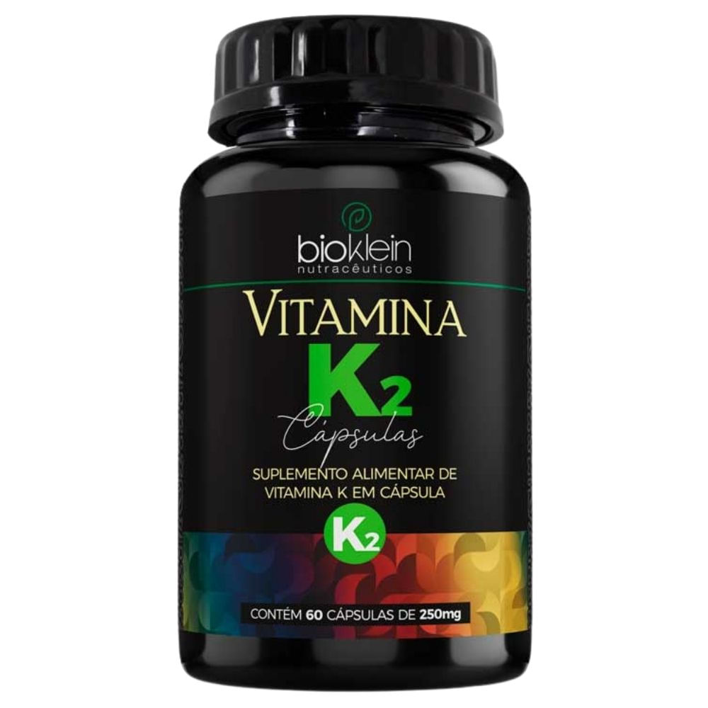Vitamina K2 Menaquinona-7 100% Idr Bioklein 60 Cápsulas