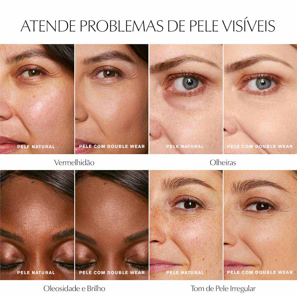 Base Líquida de Longa Duração Double Wear Estée Lauder 30ml Cor 1N2 Ecru