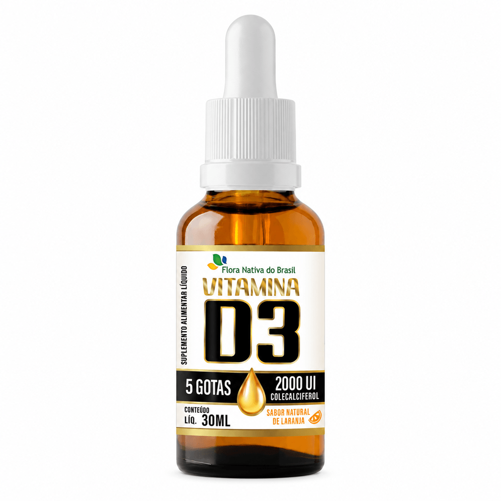 Vitamina D3 Flora Nativa Em Gotas 2000ui 30ml