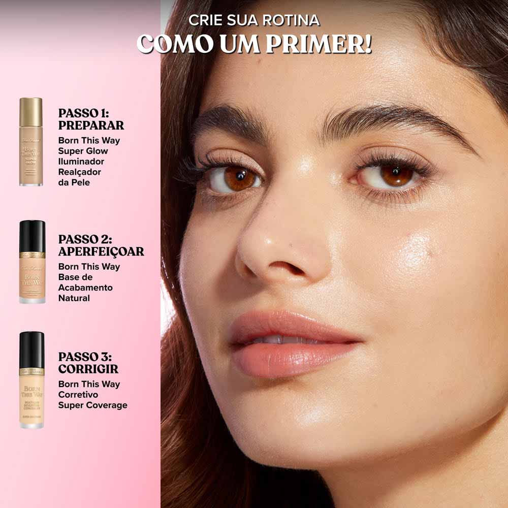 Iluminador Líquido Multifuncional Born This Way Super Glow Too Faced Cor Bronzed Peach