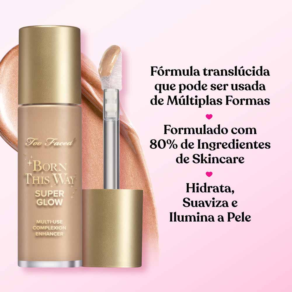 Iluminador Líquido Multifuncional Born This Way Super Glow Too Faced Cor Bronzed Peach