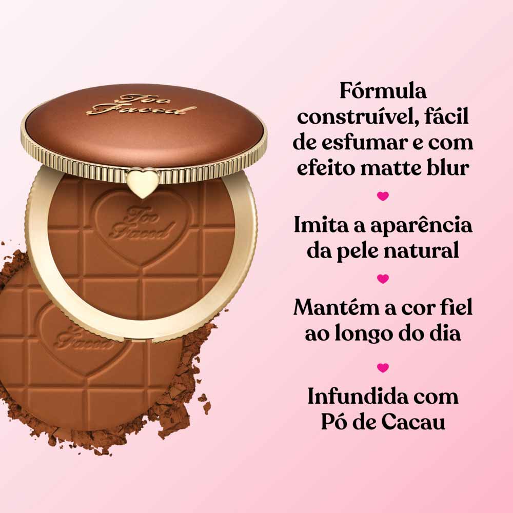 Bronzeador em Pó Matte Chocolate Soleil Too Faced Cor Milk Chocolate