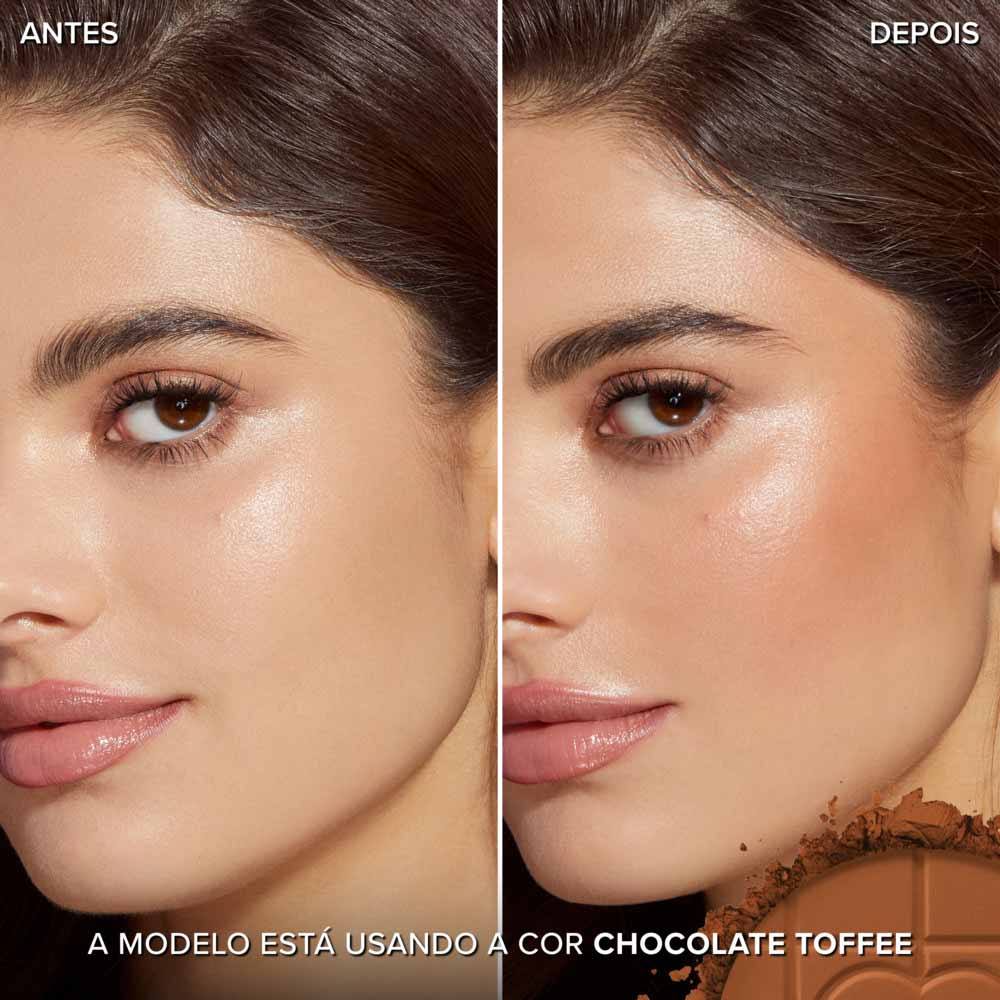 Bronzeador em Pó Matte Chocolate Soleil Too Faced Cor Chocolate Toffee