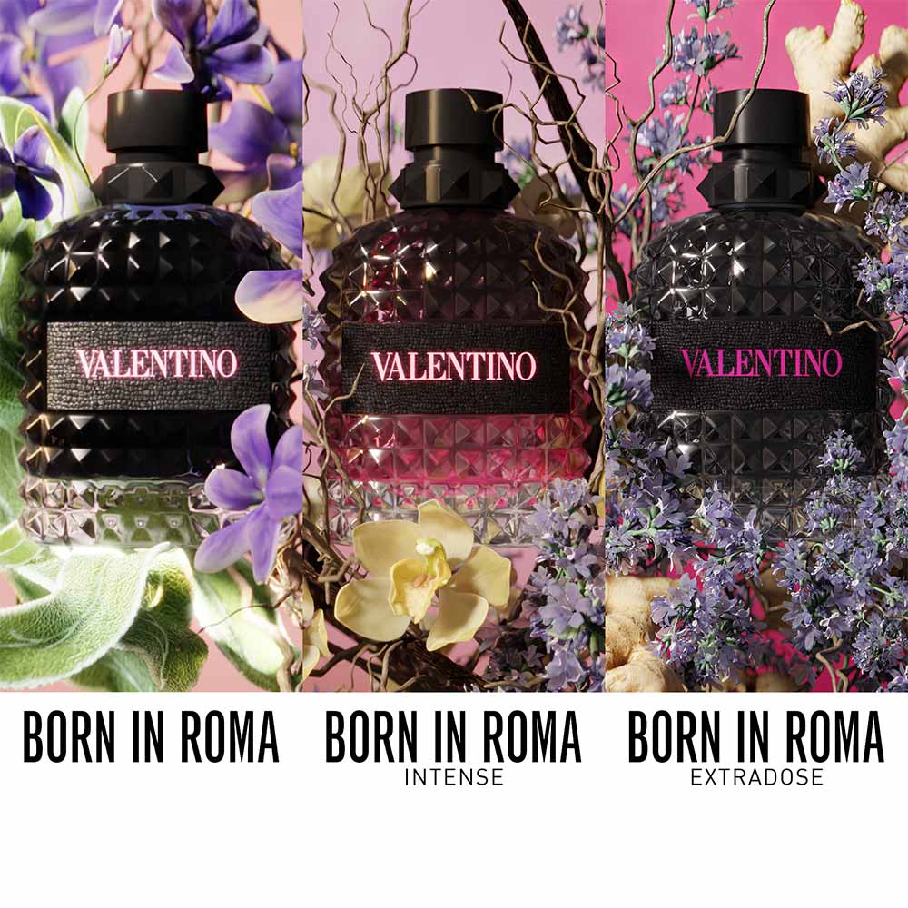 Perfume Masculino Born In Roma Uomo Extradose Valentino Eau de Parfum 50ml