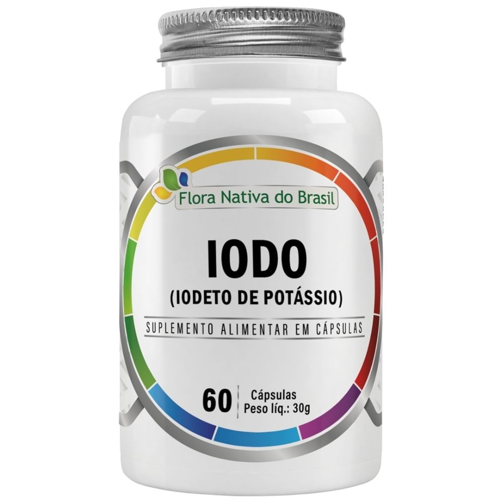 Iodo Iodeto De Potássio Flora Nativa 60 Cápsulas