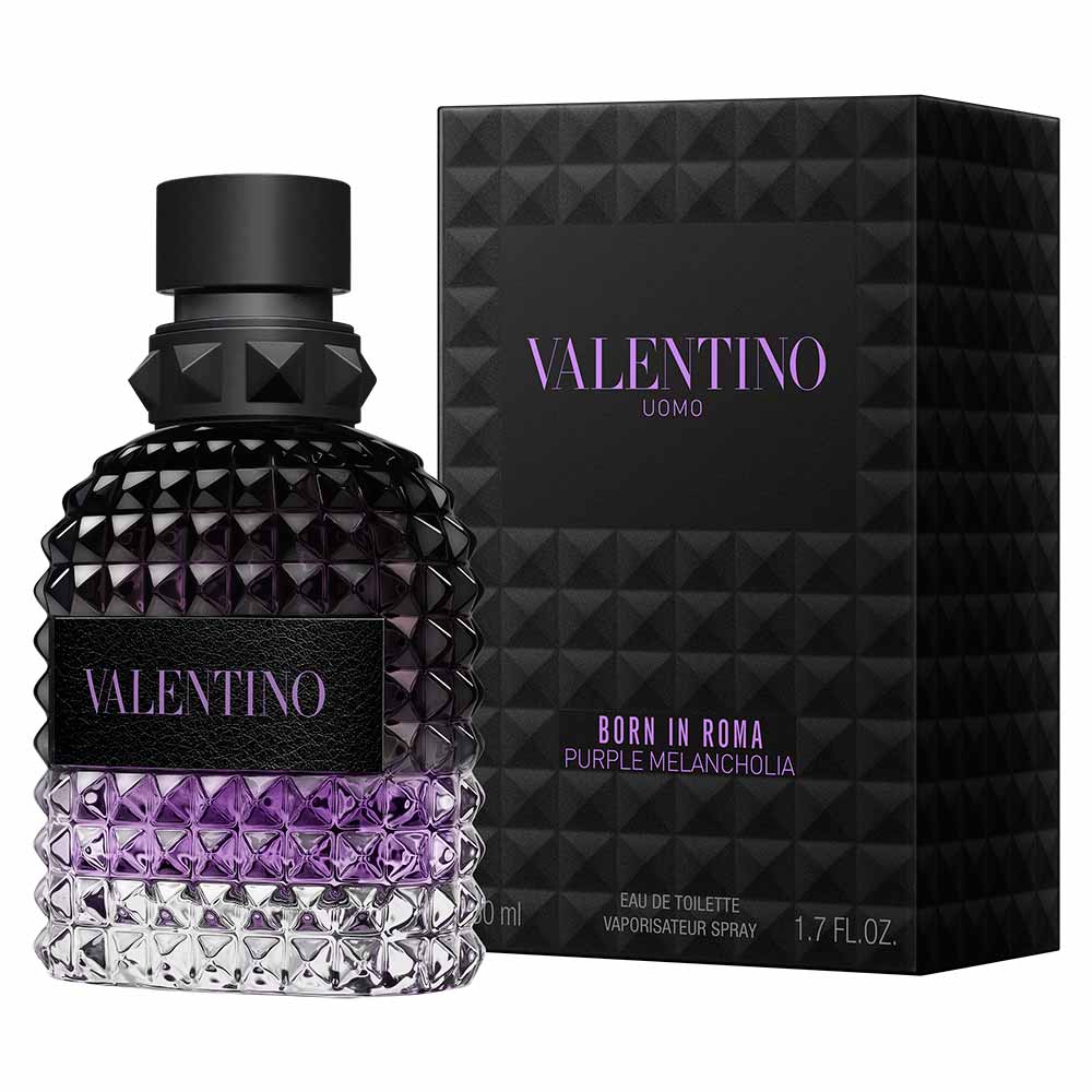 Perfume Masculino Born In Roma Purple Melancholia Valentino Eau de Toilette 50ml