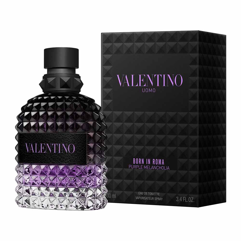 Perfume Masculino Born In Roma Purple Melancholia Valentino Eau de Toilette 100ml