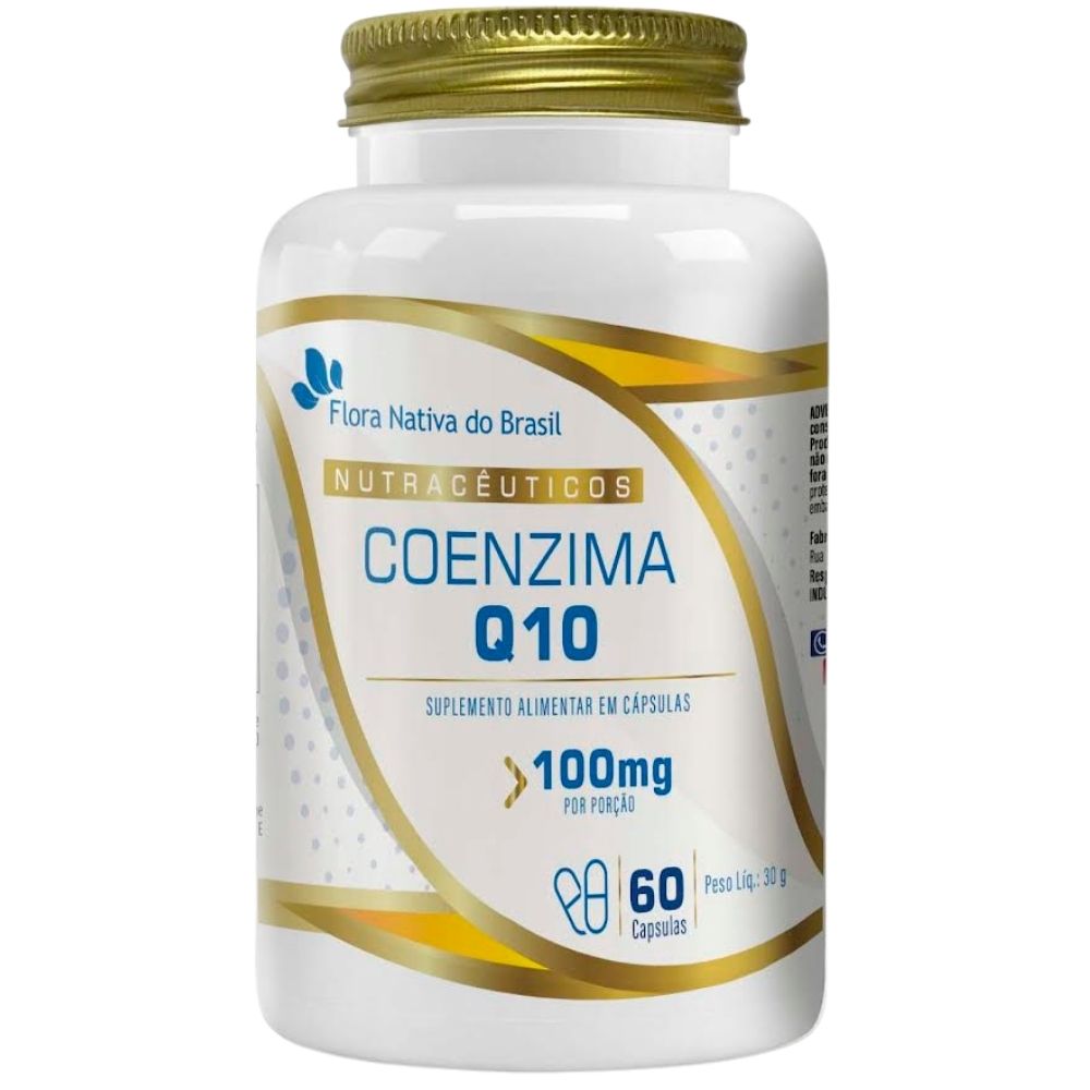 Coenzima Q10 100mg Flora Nativa 60 Cápsulas