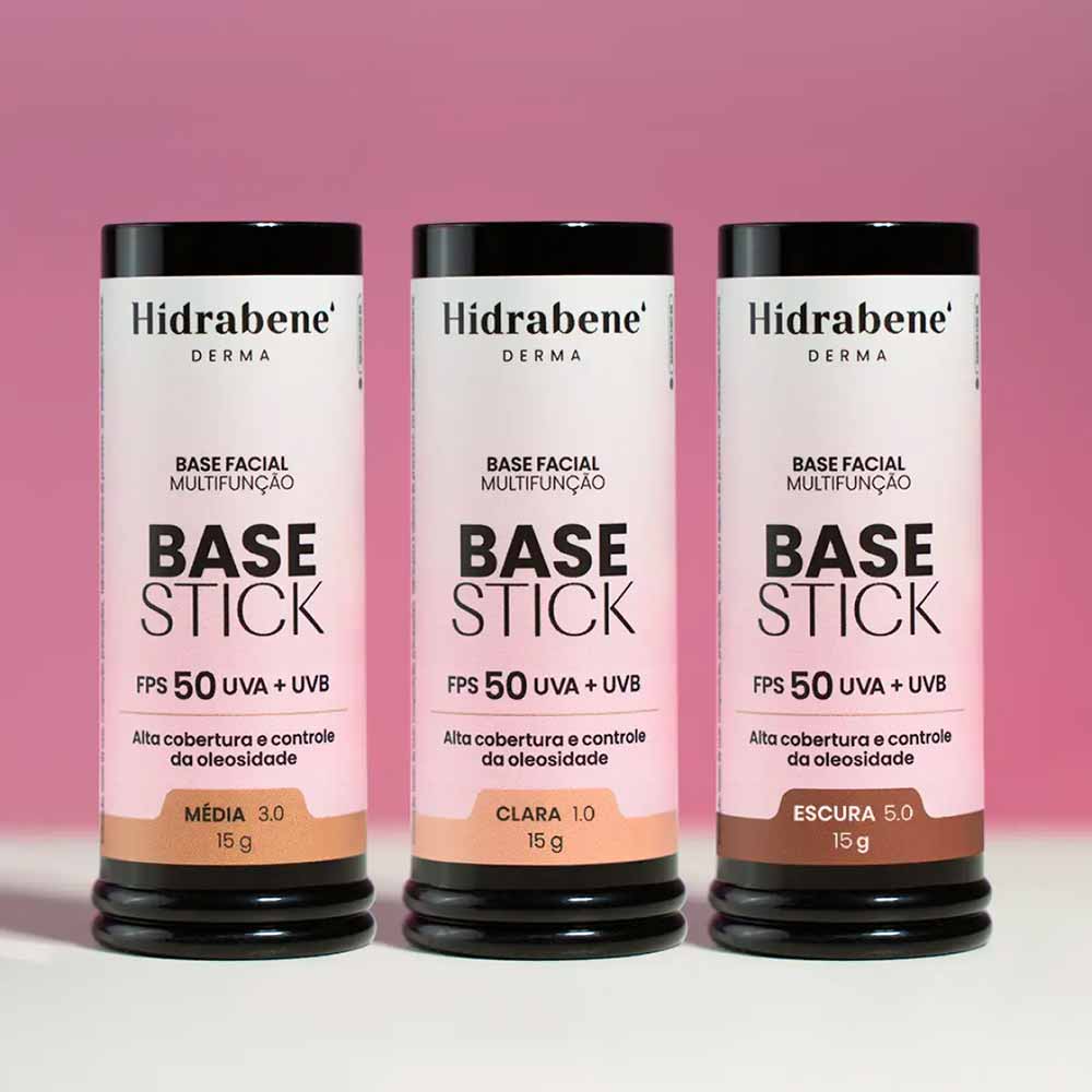 Base Stick Multifunção Hidrabene FPS 50 15g Cor Clara 2.0