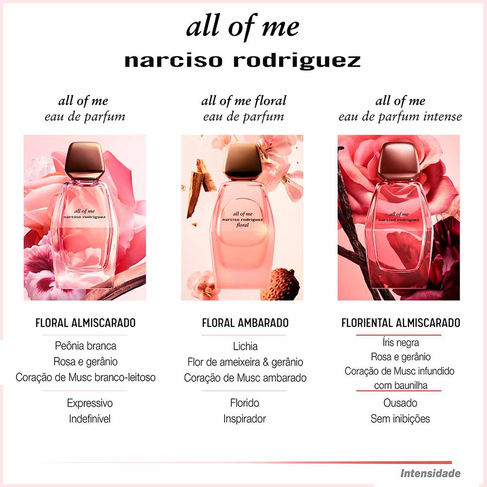 Perfume Feminino Nr All Of Me Floral Narciso Rodriguez Eau de Parfum 50ml