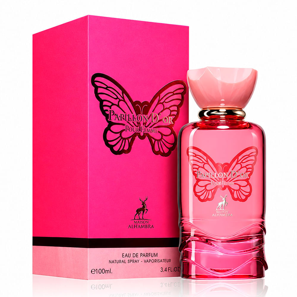 Perfume Árabe Feminino Papillon D'or Pour Femme Maison Alhambra Eau de Parfum 100ml