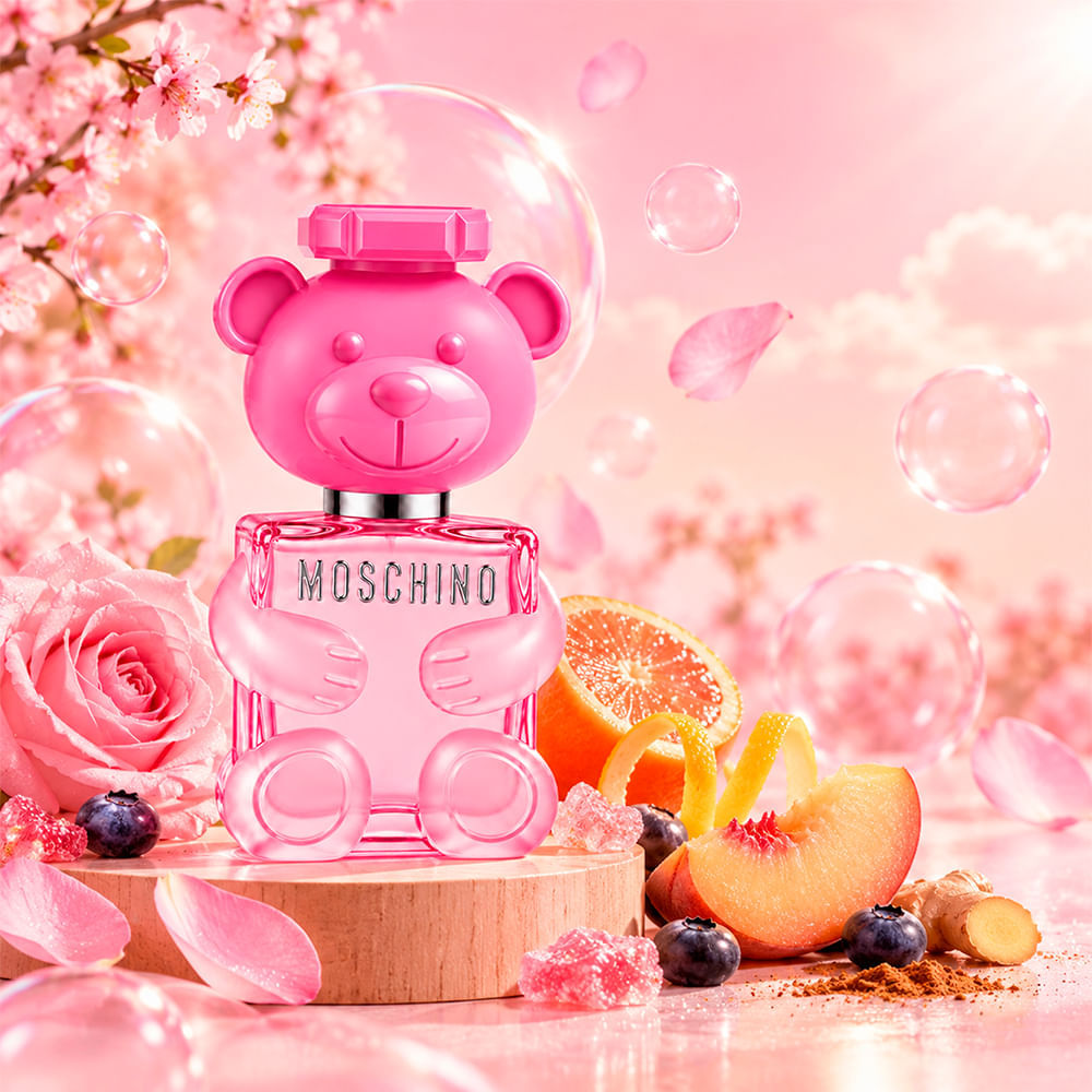 Kit Moschino Toy 2 Bubble Gum Feminino Eau de Toilette 50ml + Gel de Banho 50ml + Body Lotion 50ml