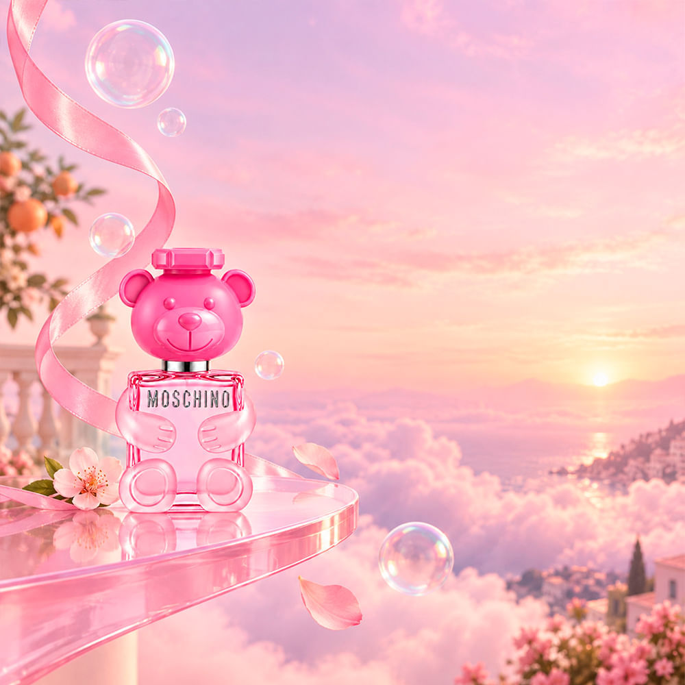 Kit Moschino Toy 2 Bubble Gum Feminino Eau de Toilette 50ml + Gel de Banho 50ml + Body Lotion 50ml