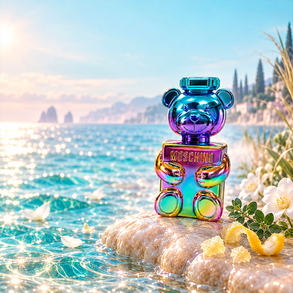 Kit Moschino Toy 2 Pearl Unissex Eau de Parfum 50ml + Gel de Banho 50ml + Body Lotion 50ml