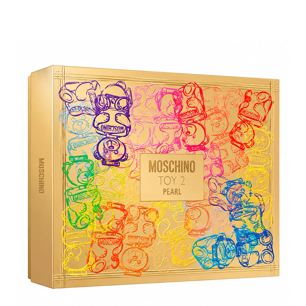 Kit Moschino Toy 2 Pearl Unissex Eau de Parfum 50ml + Gel de Banho 50ml + Body Lotion 50ml