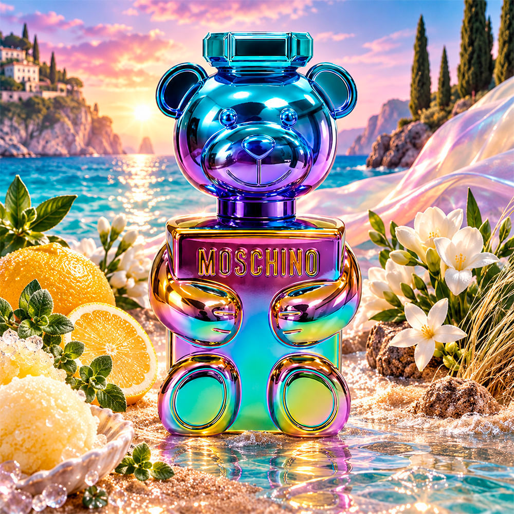 Kit Moschino Toy 2 Pearl Unissex Eau de Parfum 50ml + Gel de Banho 50ml + Body Lotion 50ml