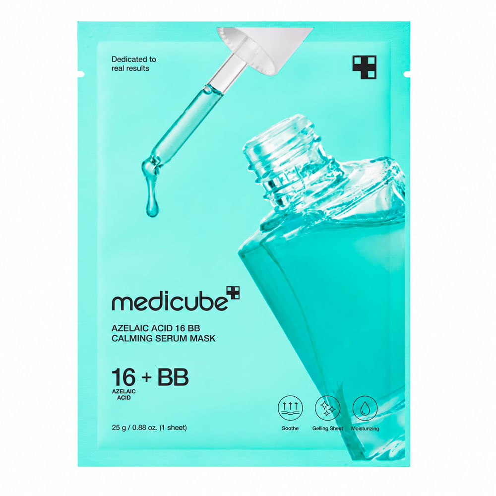 Máscara Facial Azelaic Acid 16 BB Calming Serum Mask Medicube 25g