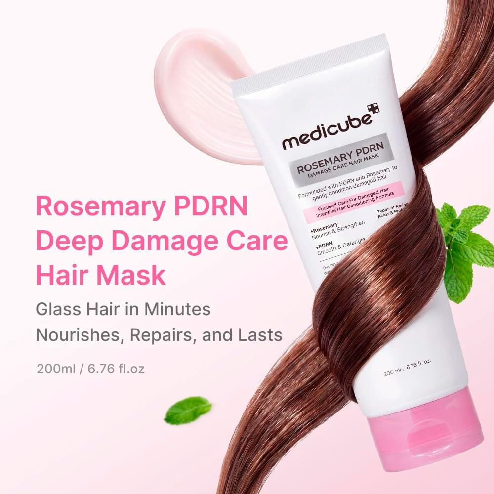 Máscara Capilar Rosemary PDRN Damage Care Medicube 200ml