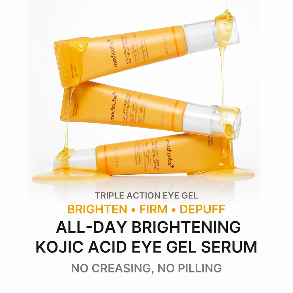 Sérum Para Área dos Olhos Kojic Acid Turmeric Vita Eye Gel Medicube 30ml