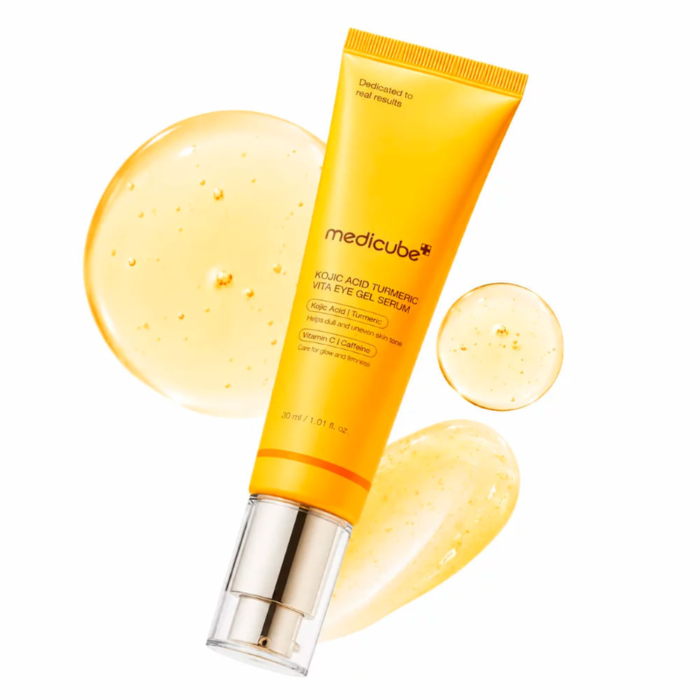 Sérum Para Área dos Olhos Kojic Acid Turmeric Vita Eye Gel Medicube 30ml