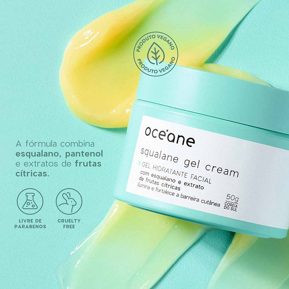 Gel Hidratante Facial Gel Cream Squalane Oc??ane 50g