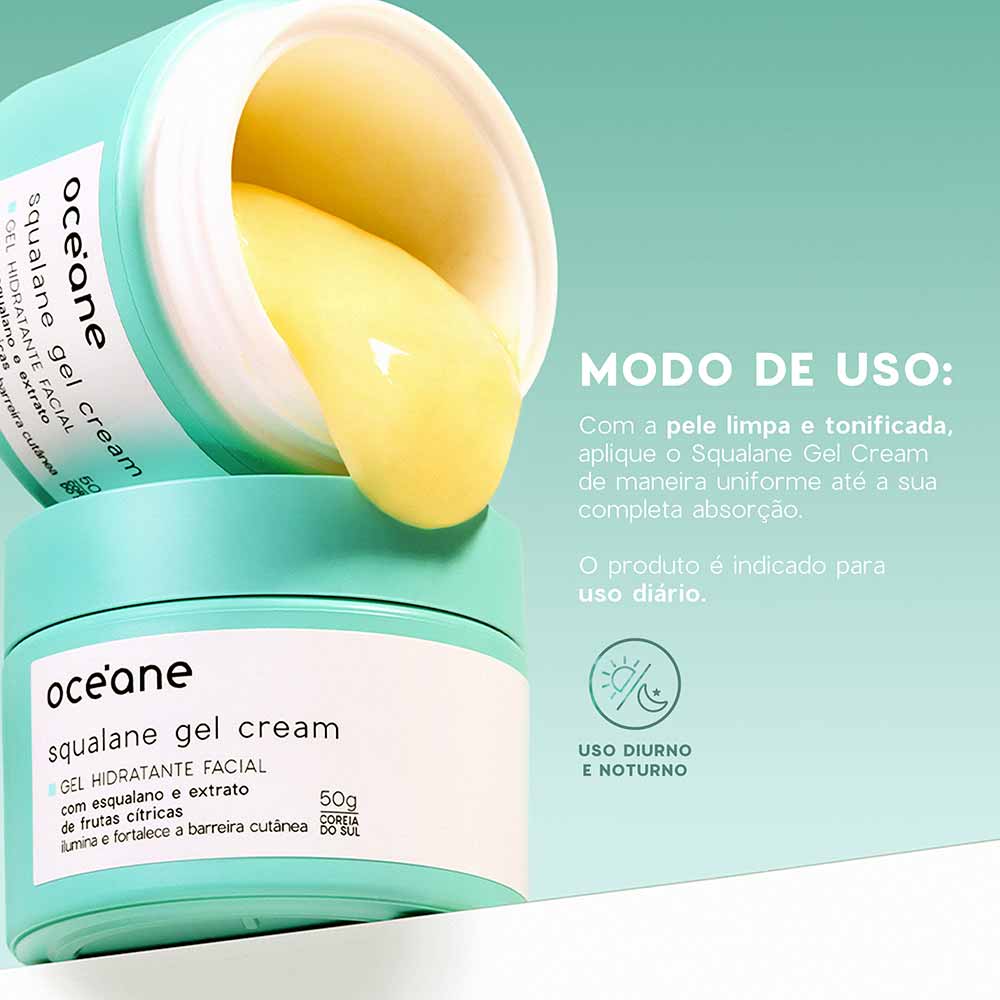 Gel Hidratante Facial Gel Cream Squalane Oc??ane 50g