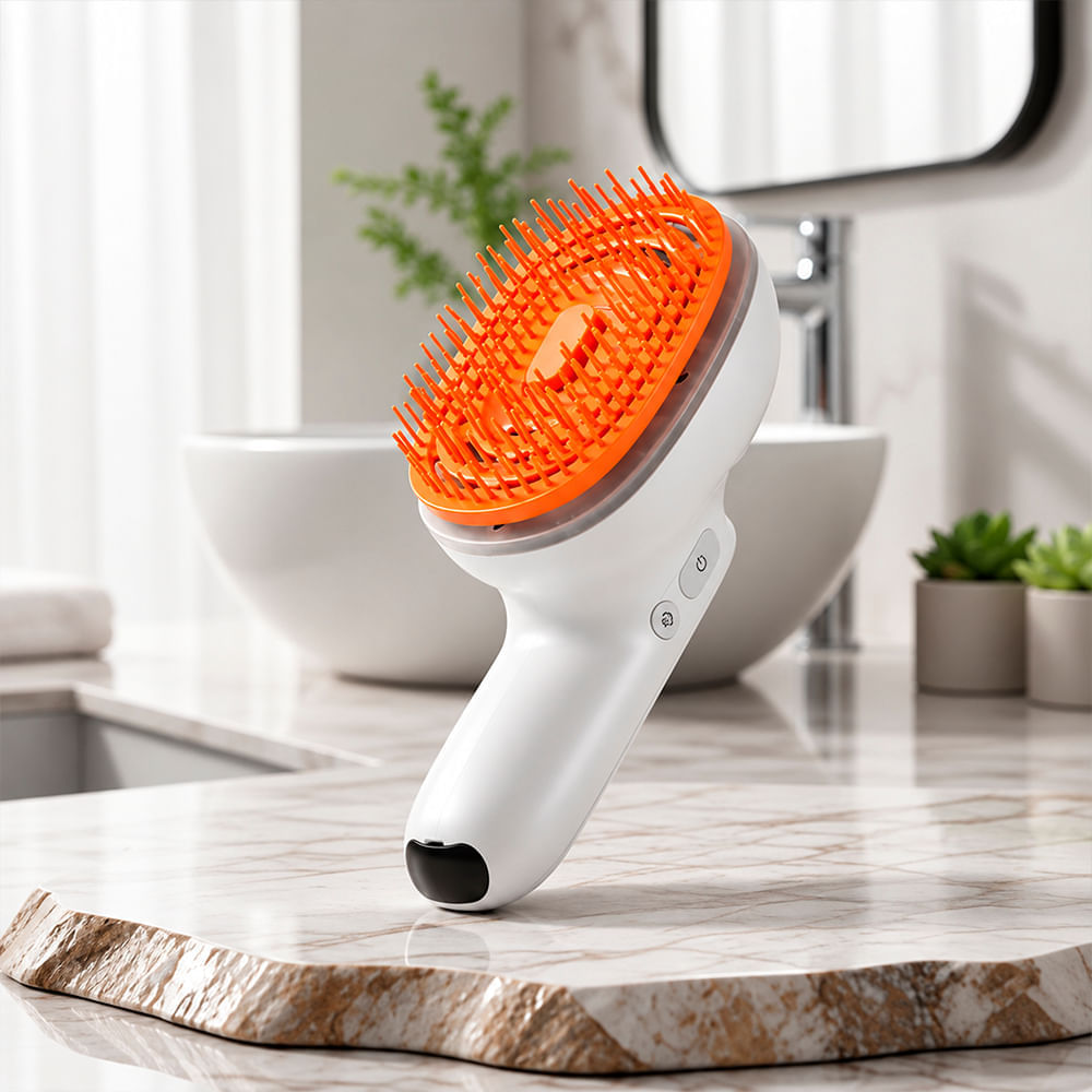 Escova Massageadora Capilar Lilyeve Grow:Turn Brush Steam Booster