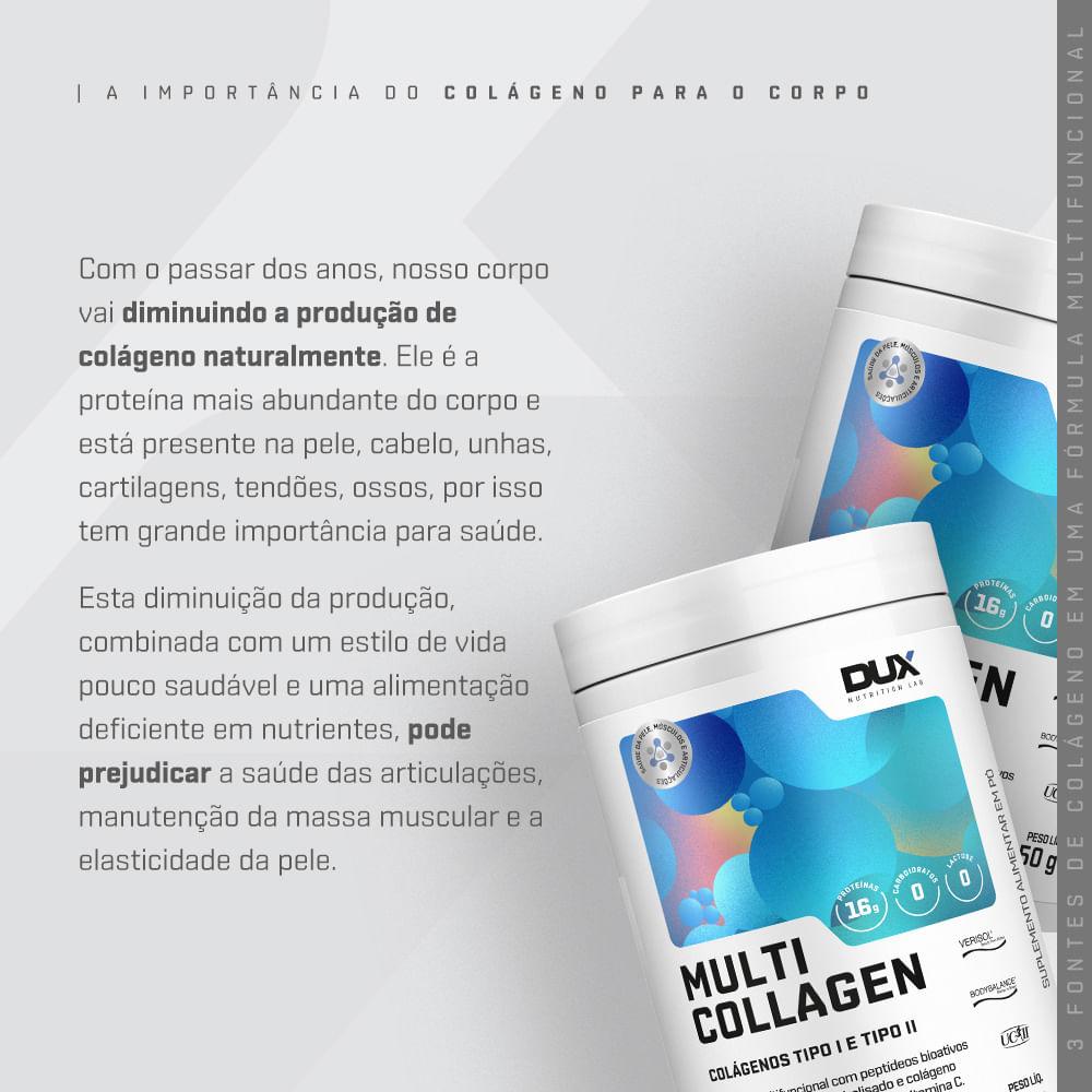 Suplemento Alimentar Multi Collagen DUX Company 475g Sabor Frutas Vermelhas
