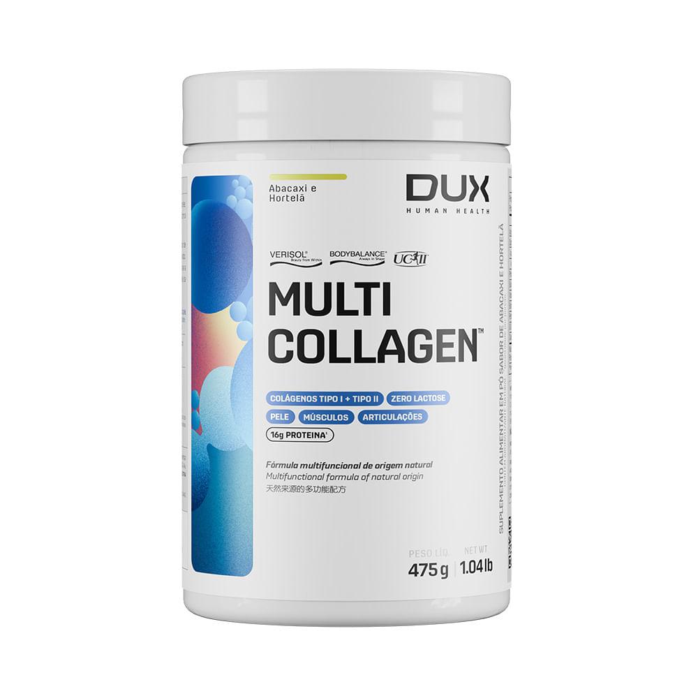 Suplemento Alimentar Multi Collagen DUX Company 475g Sabor Abacaxi com Hortelã