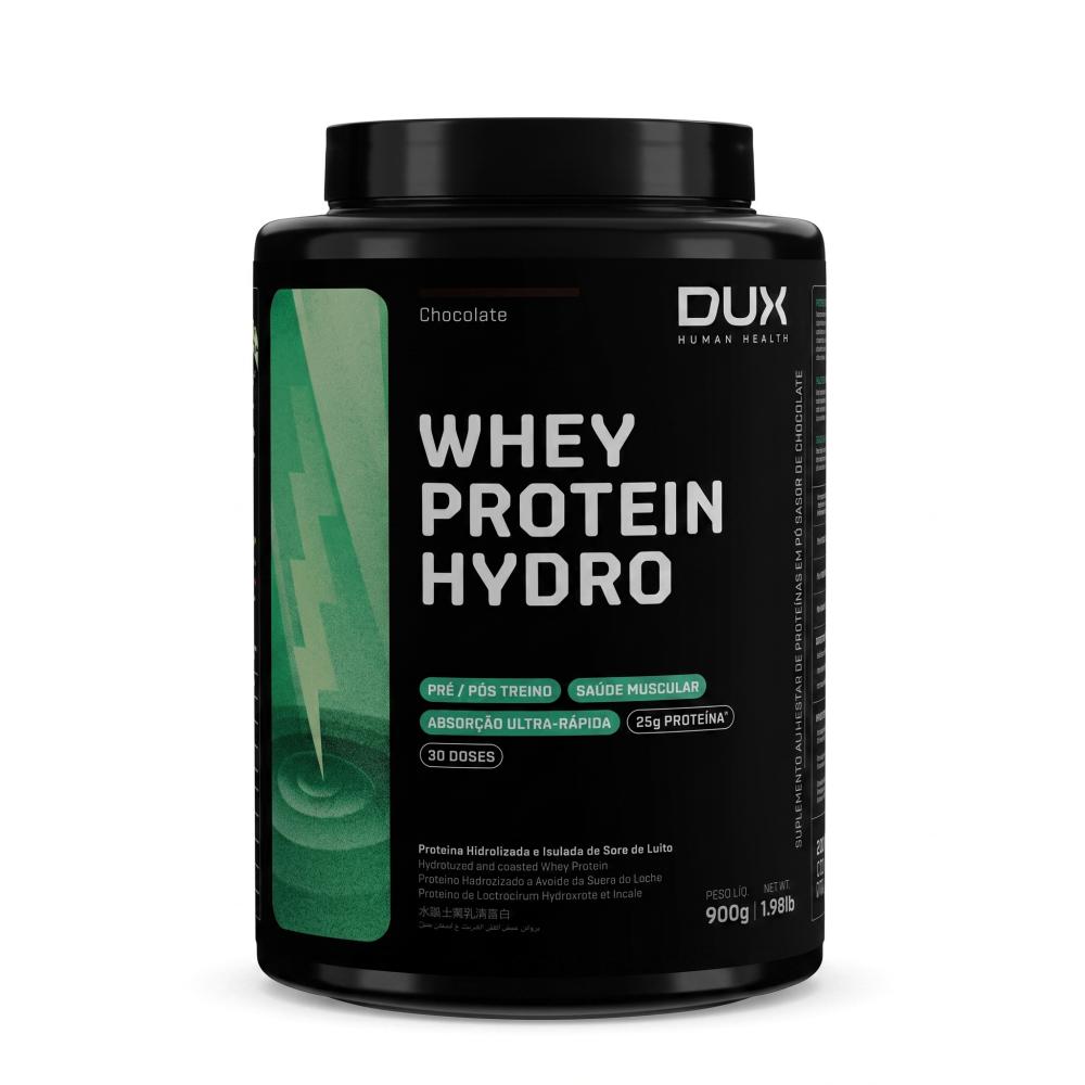 Whey Protein Hydro Dux Company 900g Sabor Chocolate
