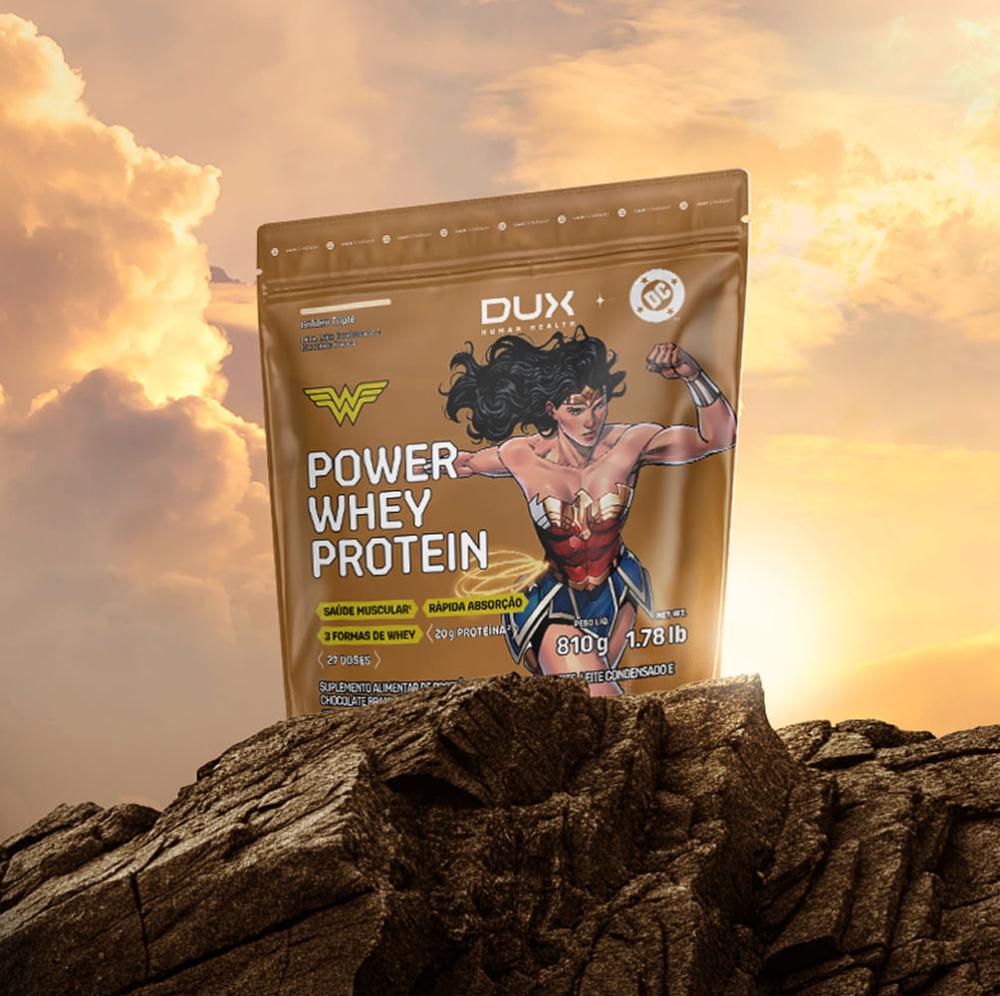 Power Whey Protein DC DUX Company 810g Sabor Golden Triple