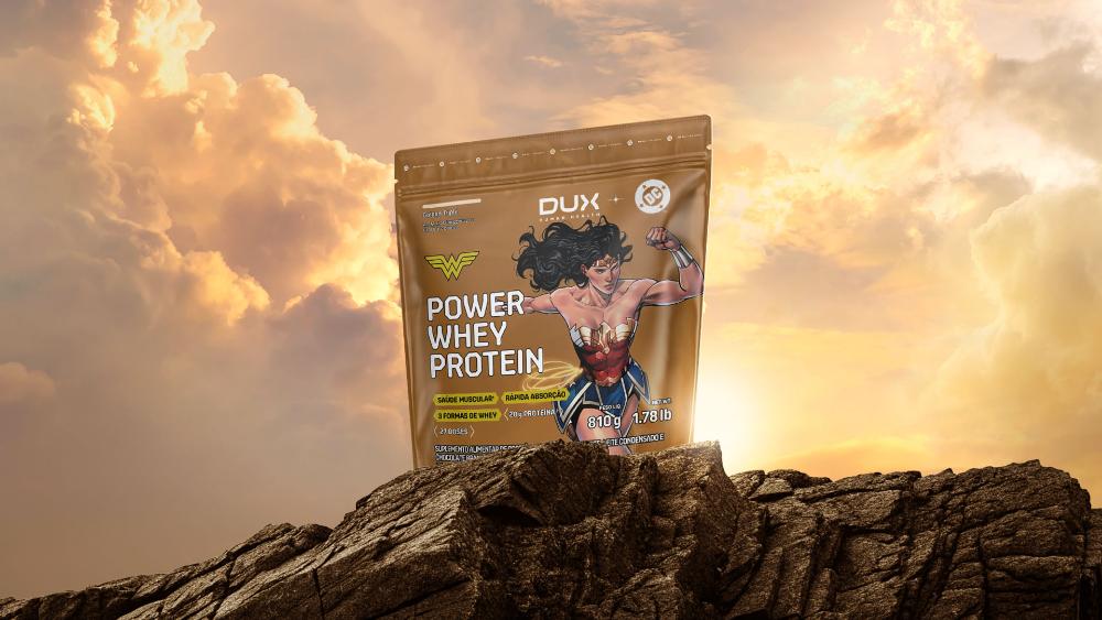 Power Whey Protein DC DUX Company 810g Sabor Golden Triple