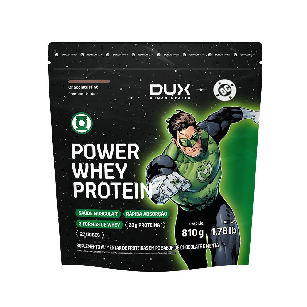 Power Whey Protein DC DUX Company 810g Sabor Chocolate Mint