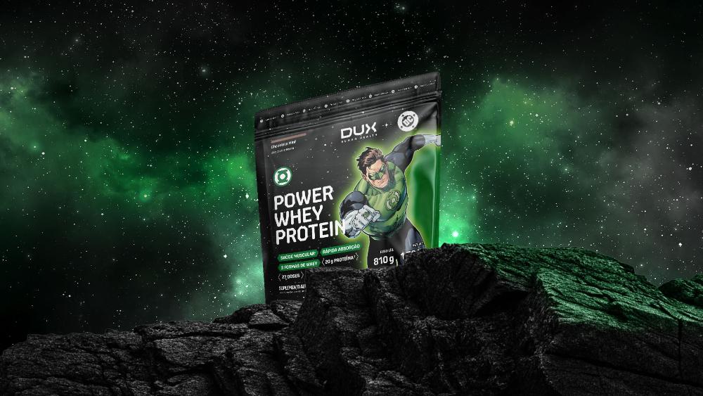 Power Whey Protein DC DUX Company 810g Sabor Chocolate Mint