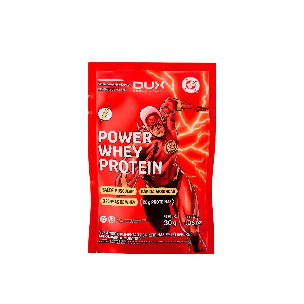Sachê Power Whey Protein DC DUX Company 30g Sabor Strawberry Milkshake