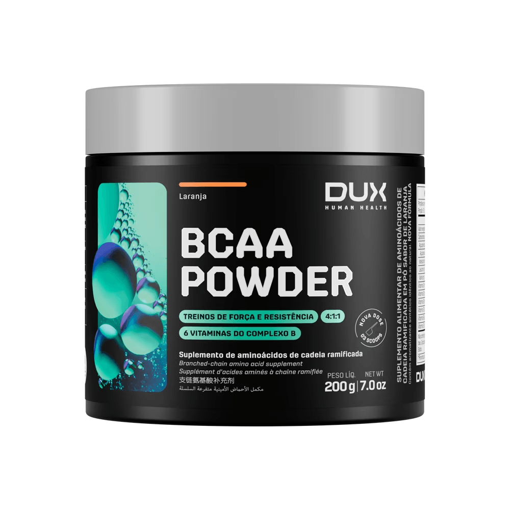 Bcaa Powder Dux Company 200g Sabor Laranja