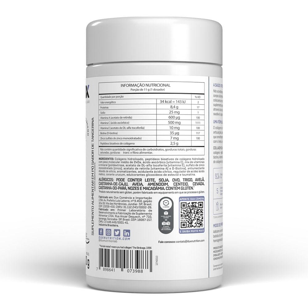 Collagen DUX Company 330g Sabor Tangerina