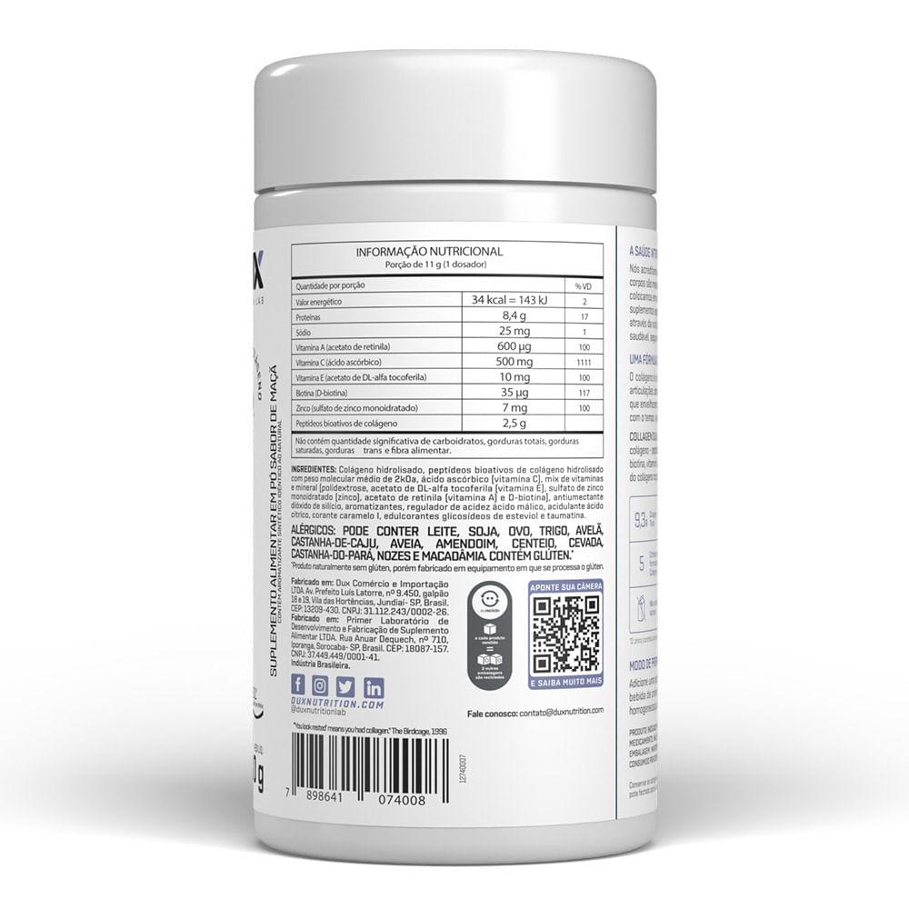 Collagen DUX Company 330g Sabor Maçã